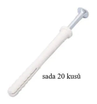 Hmoždinka NH pro upevnění ve stavebnictví 5x35 mm sada 20 ks