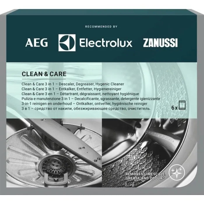 Čistící prostředek 9029803831 určen pro čištění praček AEG Electrolux Zanussi 6 ks