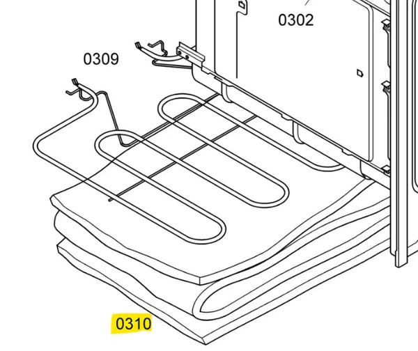 Izolační vložka BSH00248750 náhradní díl pro troubu Bosch Siemens a zajišťuochranu spotřebiče