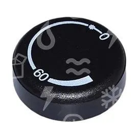 Knoflík termostatu DZD pro regulaci teploty bojlerů Dražice černý