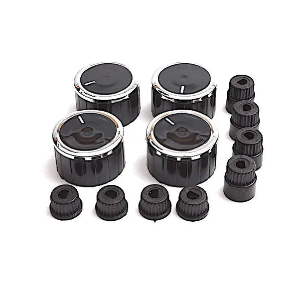 Knoflíky 8757521581342 náhradní díl pro varnou plynovou desku AfterMarket černá sada 4 ks