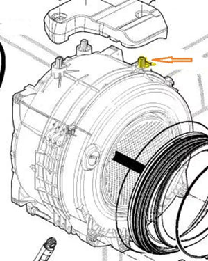 Buben 3484169408 náhradní díl pro pračky AEG Electrolux Zanussi