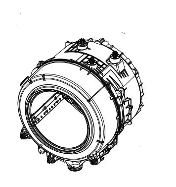 Kompletní buben 2500703900 náhradní díl pro pračku Beko Blomberg