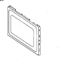 Dveře C00269367 náhradní díl pro mikrovlnnou troubu Whirlpool Indesit