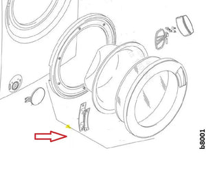 Dveře CAN70004298 náhradní díl pro pračku Candy Hoover