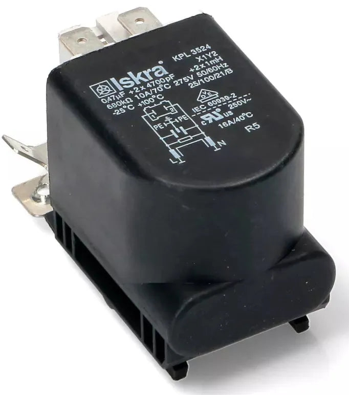Kondenzátor BSH00623842 určen k odrušení pračky Bosch Siemens 047uF 2x4700pF 2x1mH