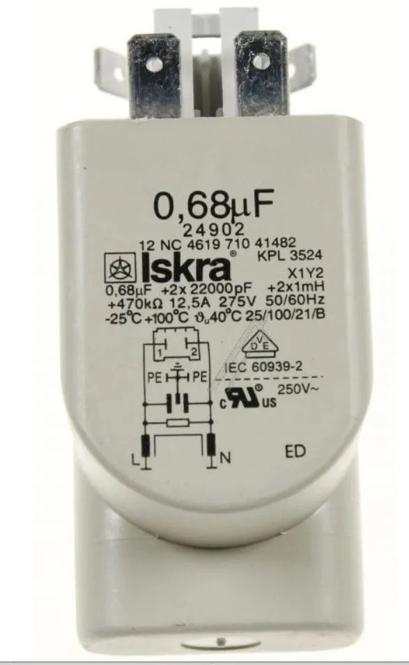 Kondenzátor 481212118285 náhradní díl pro pračku Whirlpool Indesit