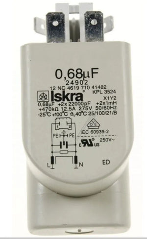 Kondenzátor 481212118285 náhradní díl pro pračku Whirlpool Indesit