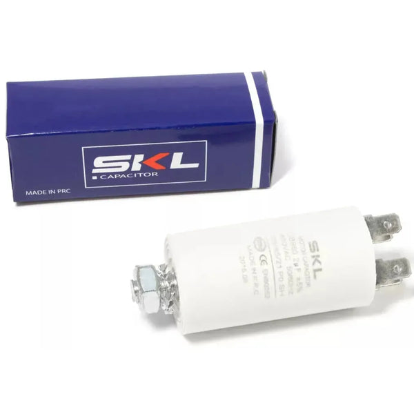 Kondenzátor 2 µF 450V rozběhový určen pro rozběh elektromotoru s 4x faston