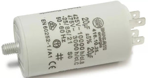 Kondenzátor 651016791 rozběhový pro univerzální pračky 20 µF