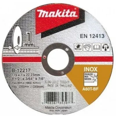 Kotouč řezný 115x12x22 mm určený pro řezání nerezové oceli Makita