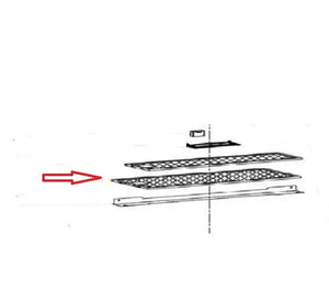 Filtr 49127380 určen k zachycení tukových částic v odsavači par Candy Hoover kovový
