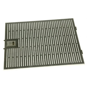 Kovový filtr BSH00703641 určený k zachycení tuku v odsavači par Siemens 357 x 295 x 8 mm