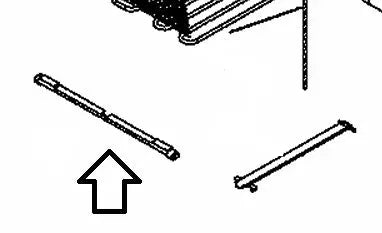Lišta čela spodního šuplíku YY41X0726 náhradní díl pro mrazničku Fagor Brandt