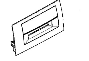 Madlo BSH00636738 náhradní díl pro násypku pracích prostředků v pračce Bosch Siemens