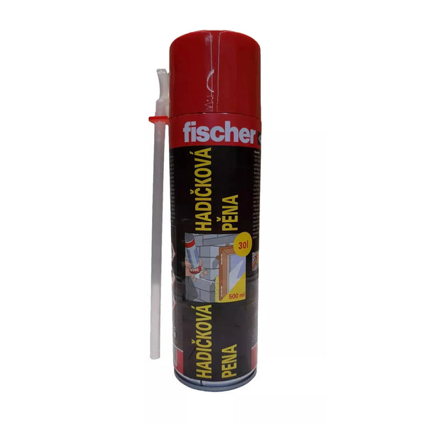 Montážní pěna trubičková PU 500 ml určena pro utěsnění a vyplnění spár Fischer