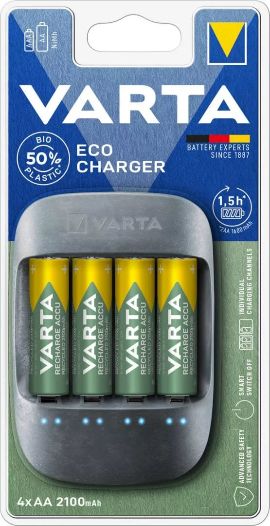 VARTA nabíječka baterií ECO CHARGER +4R6 2100 1 5hodiny
