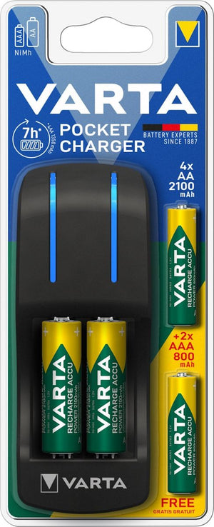 VARTA 800 nabíječka baterií POCKET+4R6 2100 +2R3 7hodin