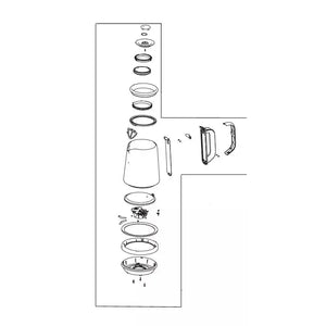 Nádoba 140235130014 náhradní díl pro varné konvice AEG Electrolux Zanussi