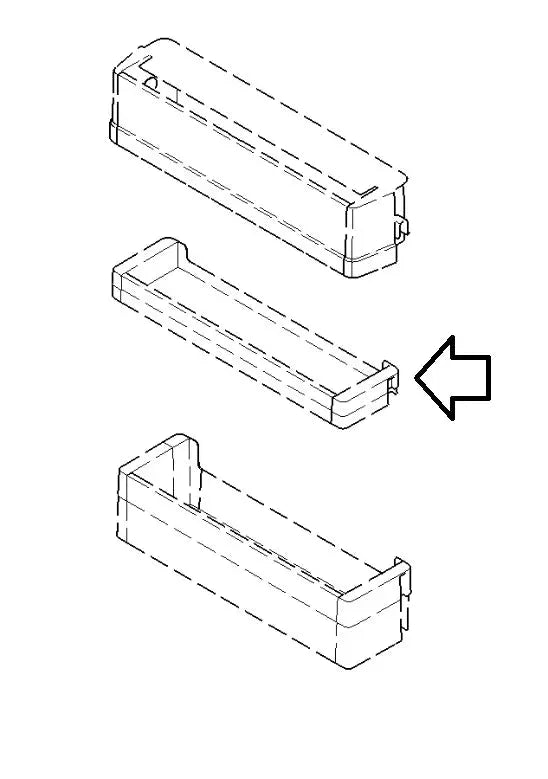 BSH20004318 Police dveří náhradní díl pro lednici Bosch Siemens