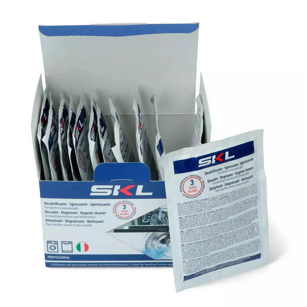 Práškový odstraňovač vodního kamene určen pro odvápnění praček a myček nádobí univerzální