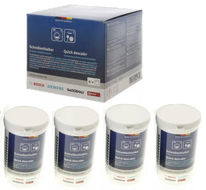 Odvápňovač BSH00312351 pro odstranění vodního kamene v pračkách a myčkách Bosch sada 4 ks