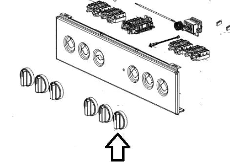 Ovládací knoflík GOR923507 náhradní díl pro ovládání sporáku Gorena Mora