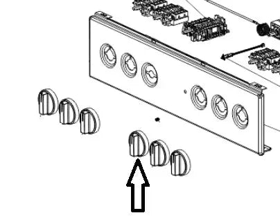 Ovládací knoflík GOR923585 náhradní díl pro ovládání sporáku GorenMora