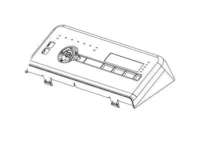 Ovládací panel C00638781 náhradní díl pro ovládání vrchem plněné pračky Whirlpool Indesit