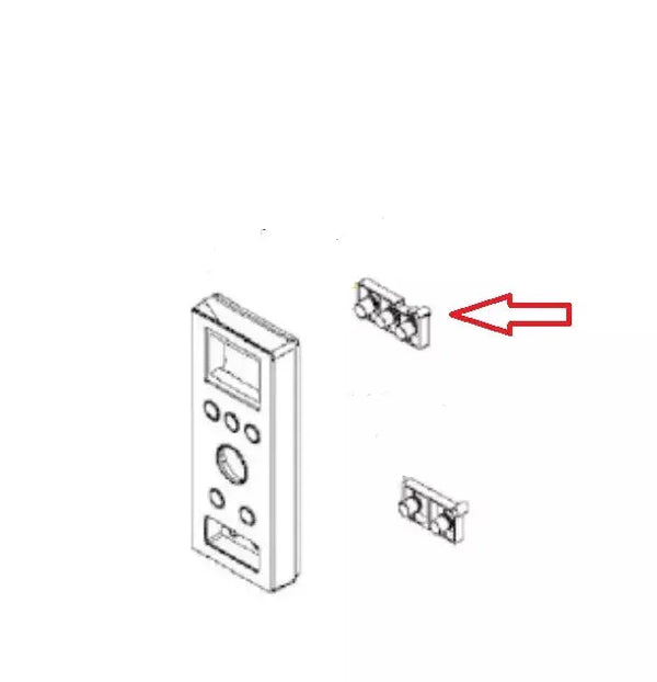 Ovládací tlačítko 482000014805 náhradní díl pro mikrovlnnou troubu Whirlpool Indesit