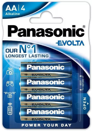 Panasonic R06 alkalická baterie Evolta sada 4 ks Alkalické tužkové