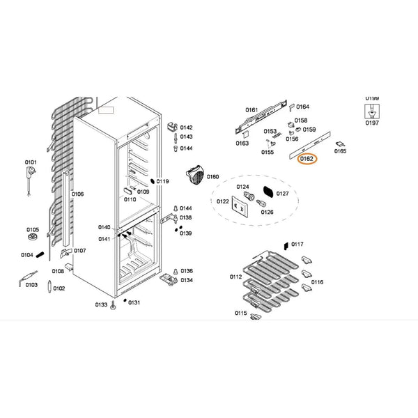 Panel BSH00612567 ovládání pro chladničky Bosch Siemens