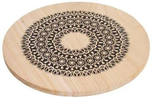 Podložka pod hrnec 8592381165406 ochrana povrchu pro hrnce dřevo Mandala 20x09 cm