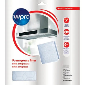 Filtr 484000008526 určen pro odsavač par Whirlpool rozměr 970 x 470 mm