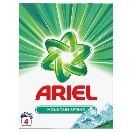 Prací prášek mountain spring určený pro praní prádla Ariel sada na 4 praní