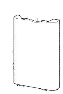 Přední kryt YY52X0592 náhradní díl pro pračku Brandt