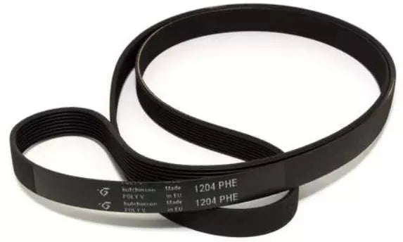 481235818167 Řemen 1204H8 EL slouží k přenosu pohybu v pračce Whirlpool Indesit HUTCHINSON