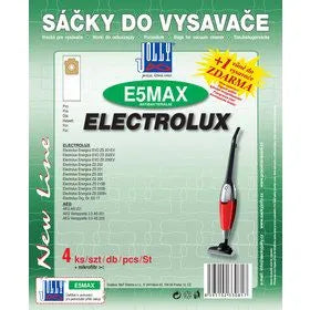 Sáčky E5 MAX určeny pro zachycení prachu ve vysavačích Jolly