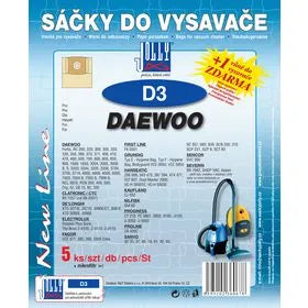 Sáček D 3 náhradní díl pro vysavač Jolly určený k sběru prachu a nečistot