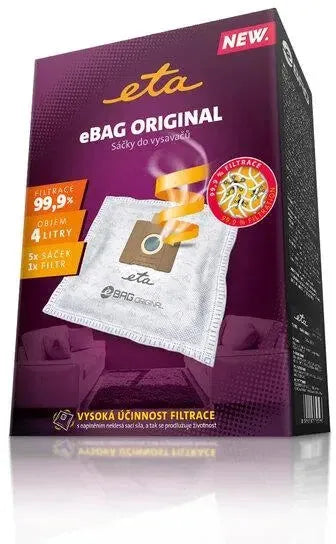 Sáčky ETA960068000 určeny k vysávání a zachycení prachu pro vysavače ETA eBag Original