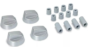 Ovládací knoflíky KSM502UNI náhradní díly pro ovládání trouby sada 4 ks průměr 6 až 8 mm