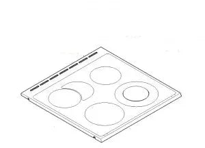 Sklokeramická deska BSH00685339 náhradní díl pro sporák Bosch Siemens