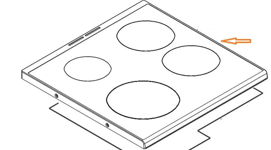 Deska sklokeramická 3579303029 náhradní díl pro varnou desku AEG Electrolux Zanussi