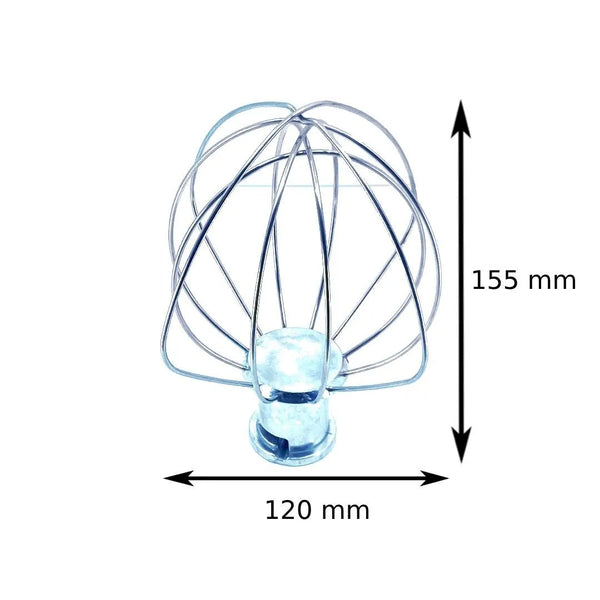 Šlehací metla PHI80073264 náhradní díl pro šlehání v kuchyňském robotu Philco 120 x 155 mm