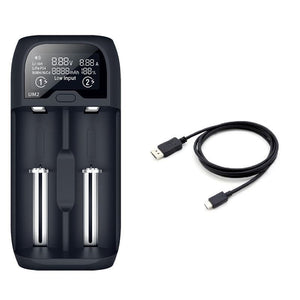 Solight nabíječka baterií Li-Ion LiFePO4 Ni-MH/CD AA AAA 18650 2000mA 2 kanály LCD displej - DN27