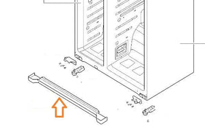 Spodní krycí lišta BSH00771835 náhradní díl pro chladničku Bosch Siemens