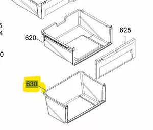 Spodní šuplík 9791914 náhradní díl pro mrazničku Liebherr