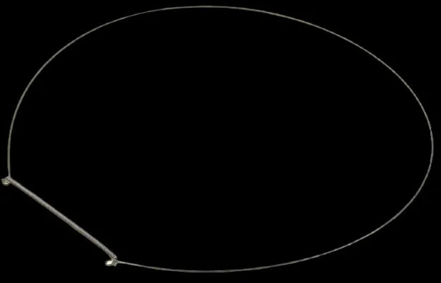 Pružina 481010915290 určena k uchycení manžety na přední stěně pračky Whirlpool Indesit