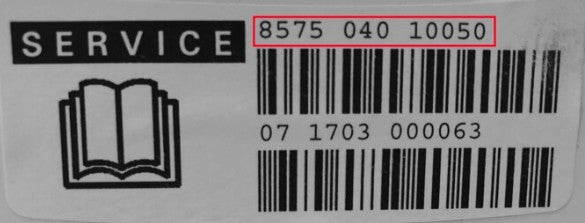 Vzor štítku Whirlpool / Ariston / Indesit