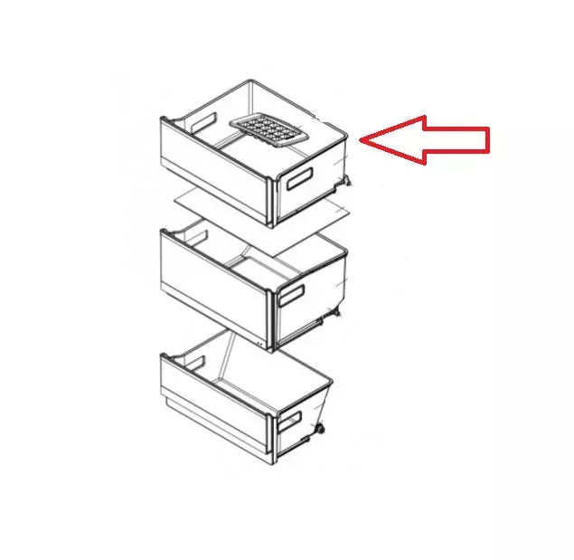 Šuplík AJP75654501 náhradní díl pro uložení potravin v lednici LG